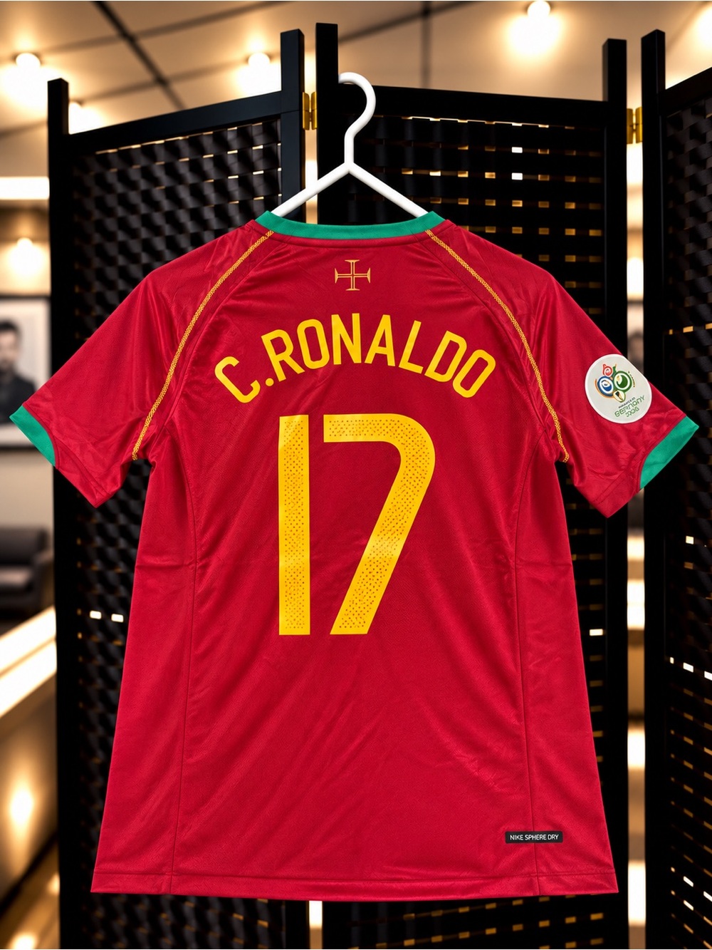 Cristiano Ronaldo Portugal Soccer Jersey Retro 2006